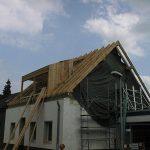 Beispiele einer Energieberatung Zwischenschritte Dachstuhlerneuerung mit neuer Gaube