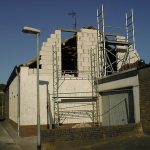 Beispiele einer Energieberatung Baubegleitung: Beginn der Arbeiten am neuen Dachstuhl