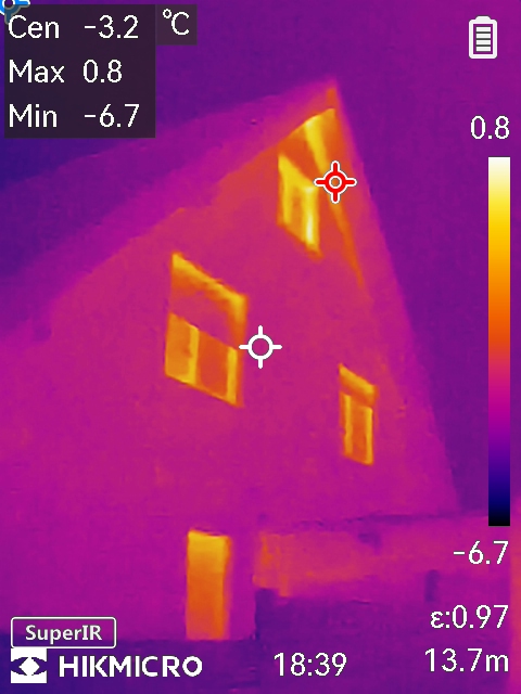 Thermografieaufnahme Bestandsgebäude